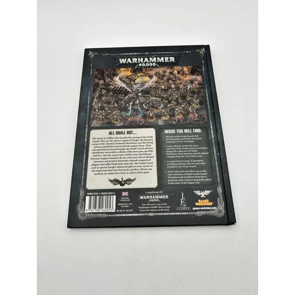 Warhammer 40,000: Codex Heretic Astartes - Death Guard (Hardcover ) VG Condition